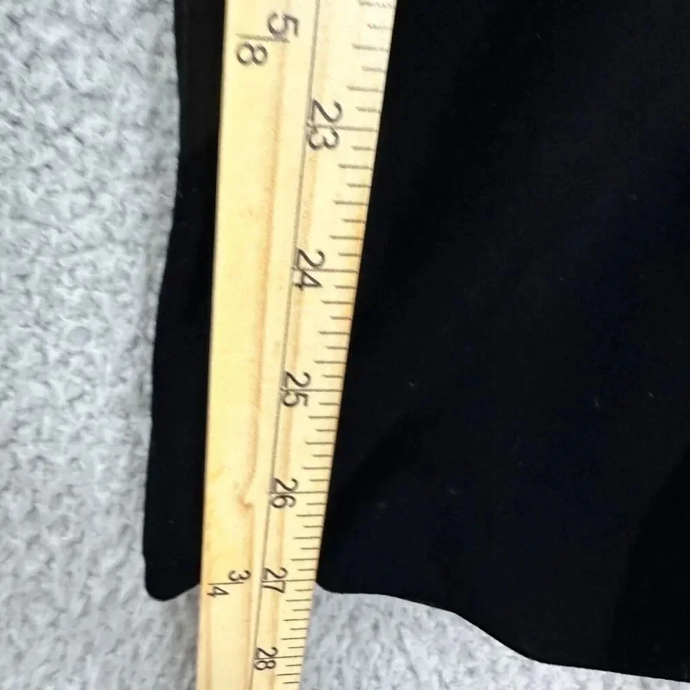 Talbots Pants Womens Large Black Pull On Velvet‎ Straight Leg Event Whimsigoth